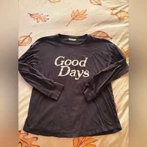 Madewell Good Days dark grey Long Sleeve Tee